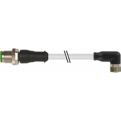 Kabl M12SM-M8VF 3P svart 0,6m (Rexel)