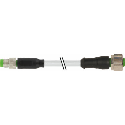 Kabl M8SM-M12SF 3P Grå 1m (Rexel)