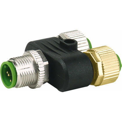 T-koppling M12M 5P 2xM12F 5P (Rexel)