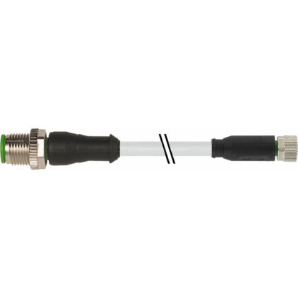 Kabl M12SM-M8SF 3P Grå 3m (Rexel)