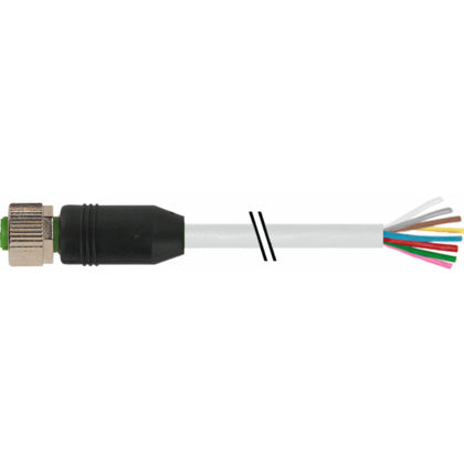 Kablage M12 rak honal 8-pol 2m (Rexel)
