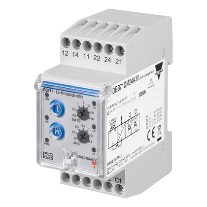 Jordfelsrelä 24 - 240VAC 30A (Rexel)