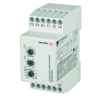 NIVÅVAKT 230VAC MULTI 4IN/2UT  CLD4MA2D230 (Rexel)