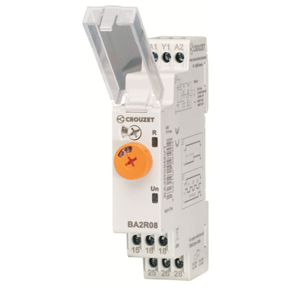 Tidrelä BA2R 2x8A 12-240VAC/DC (Rexel)