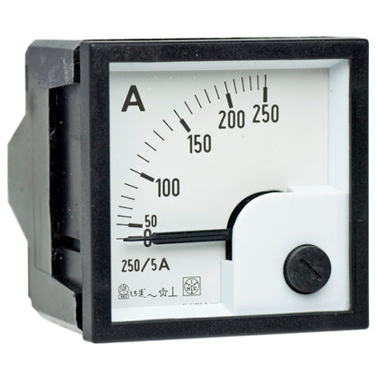 AMPEREMETER PANEL RQ48E 250/5A (Rexel)