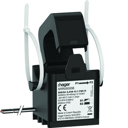 Strömtrafo delbar 500/5A kl.1 (Rexel)