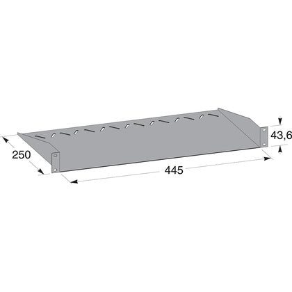 HYLLPLAN 250MM VIT (Rexel)