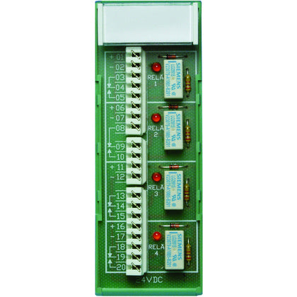 Reläplint DIN 24VDC 4 relä slits (Rexel)