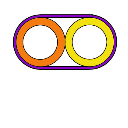 TUB DBB 2x14/10mm  VIOLETT (Rexel)
