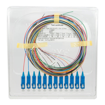 Pigtail SM SC/UPC 1.5m 12-Pack (Rexel)