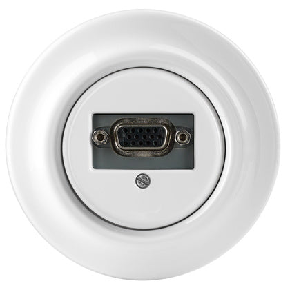 VGA-UTTAG DECENTO VIT PORS (Rexel)