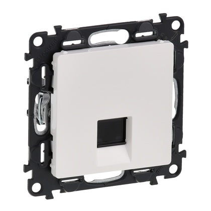 Uttag RJ45 enkelt Kat6 UTP vit (Rexel)