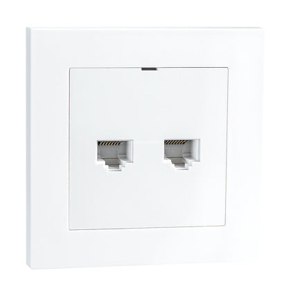 Mod Uttag 2xRJ 45 CAT6 Inf Vit (Rexel)