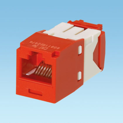 Modularjack Kat6A UTP röd (Rexel)