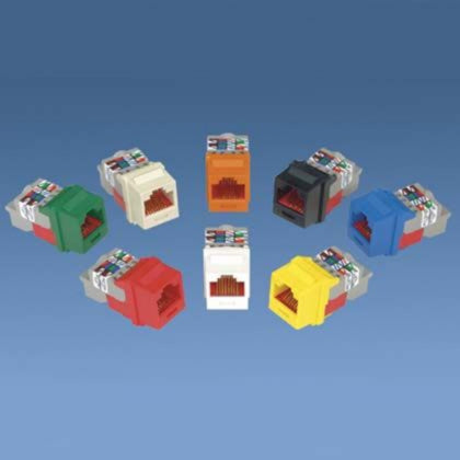 Modularjack Kat6A UTP gul (Rexel)