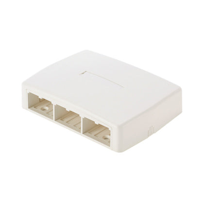 Uttag utv 6 x RJ45 vit (Rexel)
