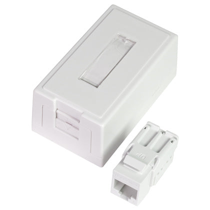 Mod uttag 1x8 utv QC C6 UTP (Rexel)