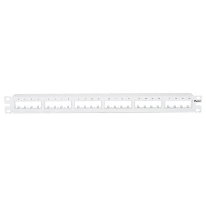 Patchpanel 24-port 6x4 UTP vit (Rexel)