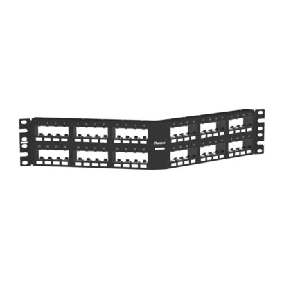 Patchpanel vinklad 48-port UTP (Rexel)