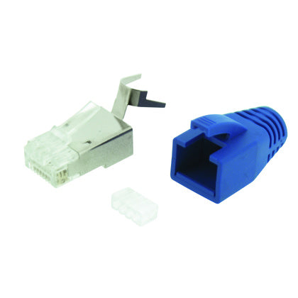 Plugg RJ45 F/UTP K6 blå 10st (Rexel)