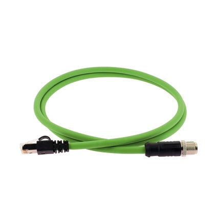 Patch kat6A PUR M12/RJ45 1m (Rexel)