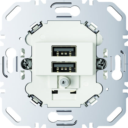Insats USB-ladduttag 3.0A Vit (Rexel)