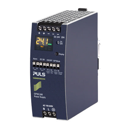 Spänn Agg 1-Fas 24VDC/20A Disp (Rexel)