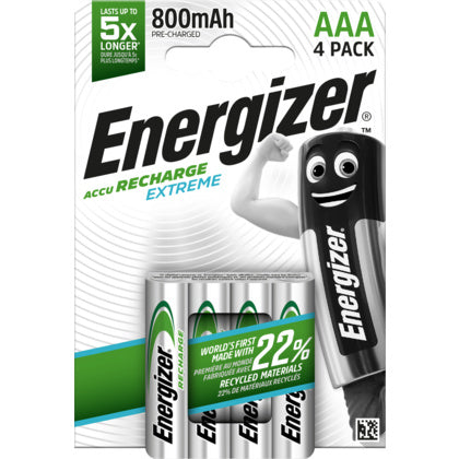 BATTERI RECH NH12 800 ECO AAA (Rexel)