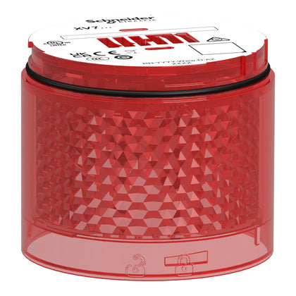 Lins blinkande röd Ø70mm (Rexel)