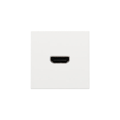 Centr. HDMI-HDMI, lackad vit (Rexel)