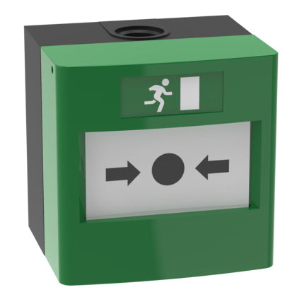 Larmknapp grön IP67 2 v (Rexel)
