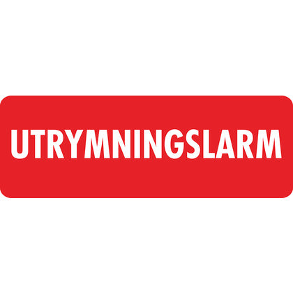 DEKAL UTRYMNINGSLARM (Rexel)