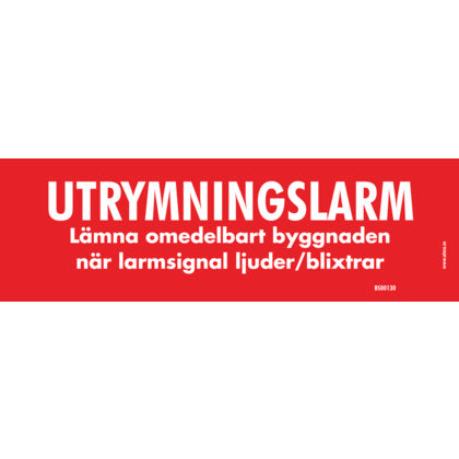 Skylt utrymningslarm (Rexel)