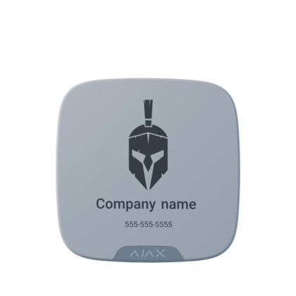 Logoskylt för utomhussiren vit (Rexel)