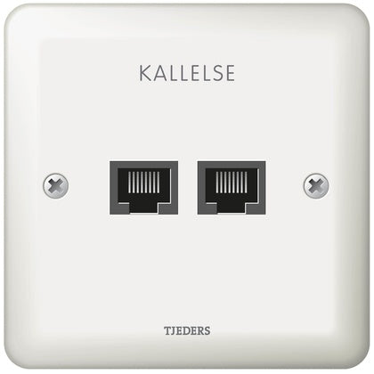 Jack socket 2xRJ45 Double supp (Rexel)