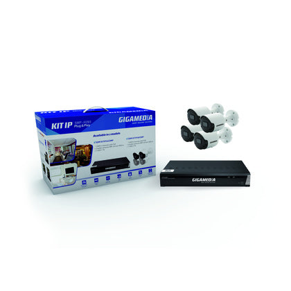 IP-kamerakit 8-kan NVR + 4 kam (Rexel)