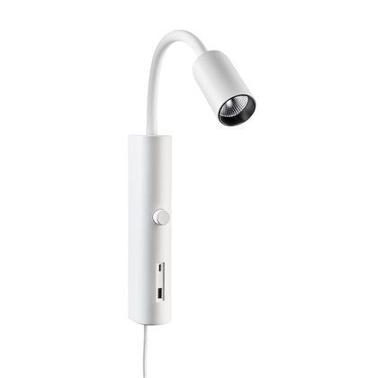 Spotl Tube Wall Vit USB 3K DIM (Rexel)