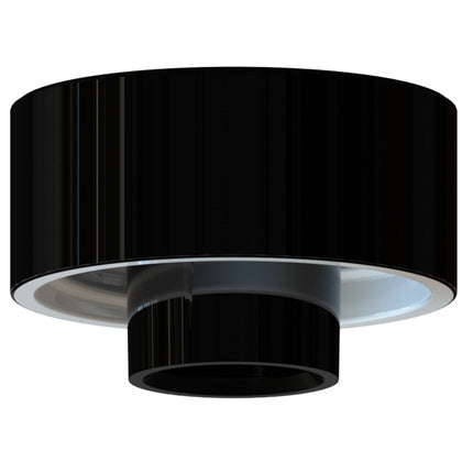 Sockel svart IP20 rak E27 (Rexel)