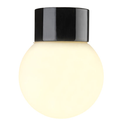 Glob 150 opal IP54 svart rak (Rexel)