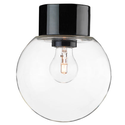 Glob 180 klar IP54 sva rak E27 (Rexel)