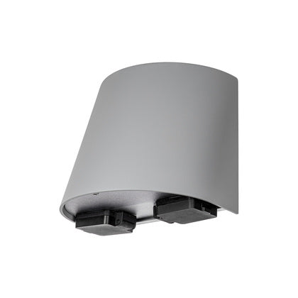 Väggarm Mini LED uttag alugrå (Rexel)