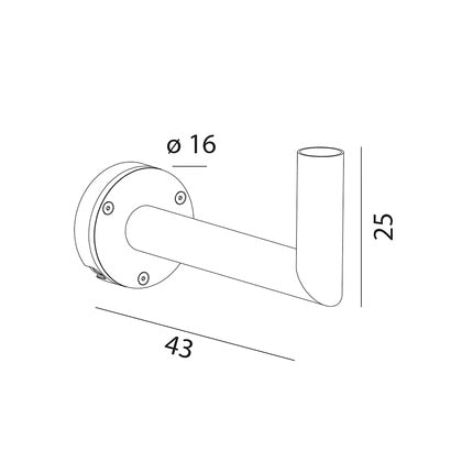 VÄGGFÄSTE ALUMINIUM (Rexel)
