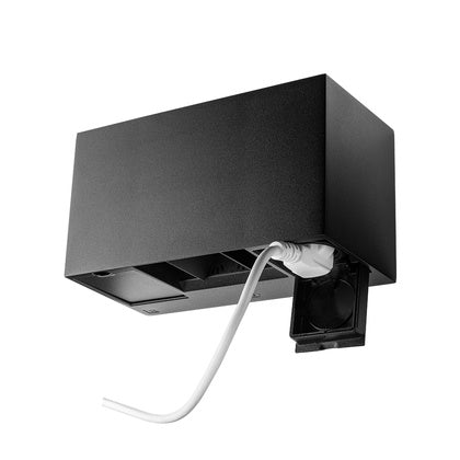 Arm Artes m uttag Svart 3000K (Rexel)