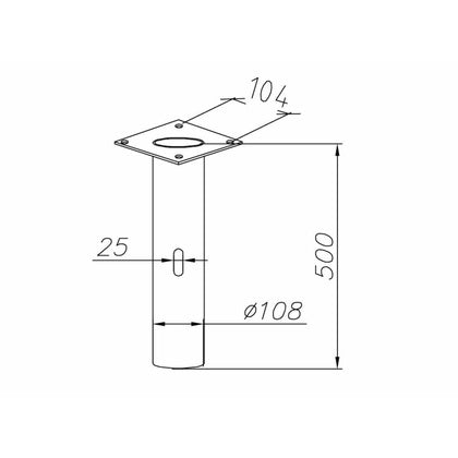 Adapter betongfundament 207 (Rexel)