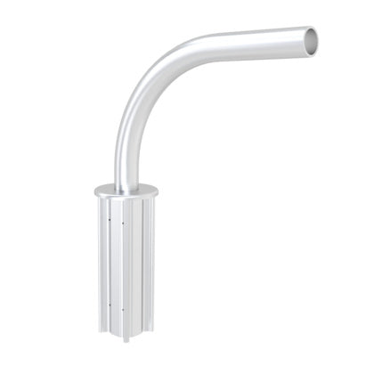 Stolpböj enkel  MSEB48 (Rexel)