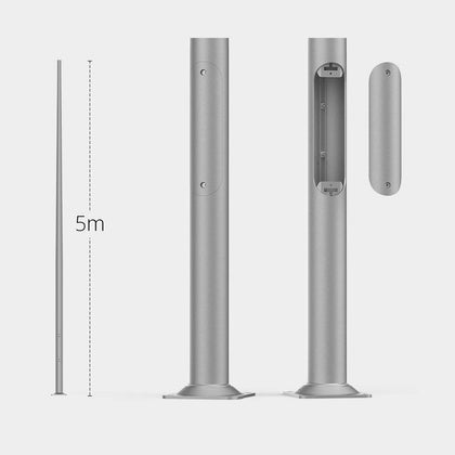 ALUMINIUMSTOLPE KONISK 5m (Rexel)