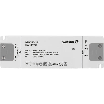 Drivdon ej dimbart 150W/24VDC (Rexel)