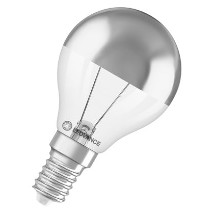 LED NORM MIRROR SILVER 827 E14 (Rexel)