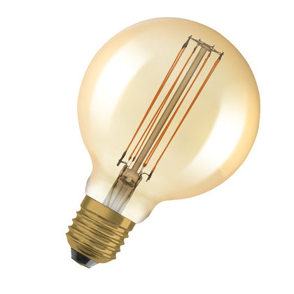 LED GLOB95 40 DIM GULD 822 E27 (Rexel)