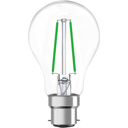 LED Classic 2W B22 Grön Klar (Rexel)